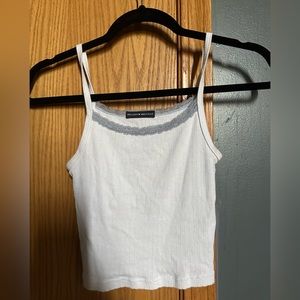 brandy light blue lace tank top